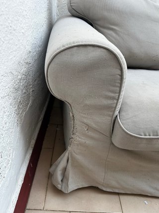 Sofá de 3 plazas beige Ektorp de ikea