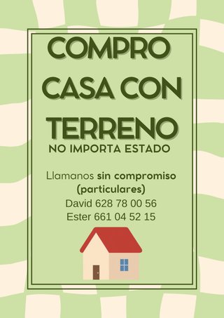 Casa con terreno