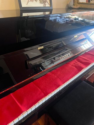 Pianoforte a muro Linden nero lucido