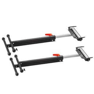 Supporti a Rulli Pieghevoli 2 Pezzi Regolabili