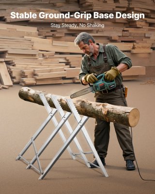Cavalletto Pieghevole per Tagliare Legno a X 150kg