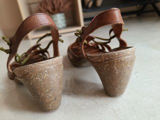 Sandalias Camper Piel Talla 38 Tacón
