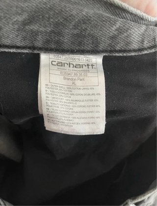 Pantalones Carhartt Brandon Gris