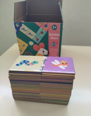 Lote 2 juegos Djeco: Domino y Baby Bloki