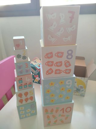Lote 2 juegos Djeco: Domino y Baby Bloki