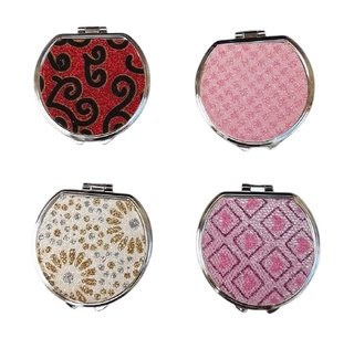 Set 12 Specchietti da Borsetta Rotondi Glitterati