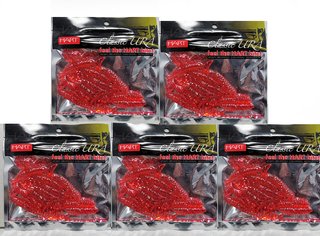 Lote de 100 gusanos de vinilo Hart Tail Grub