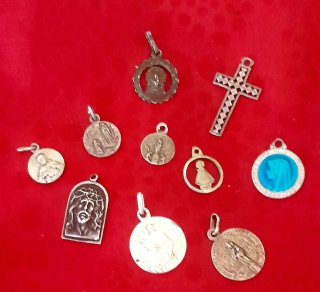 Lote Medallas Antiguas Plata