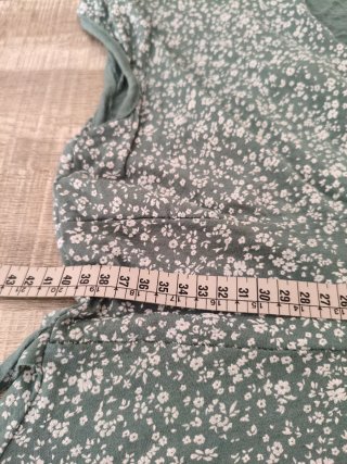 Vestido verde estampado floral