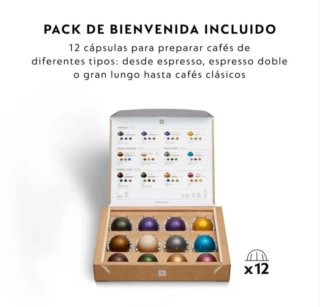 Cafetera Nespresso Vertuo Plus Krups Negra