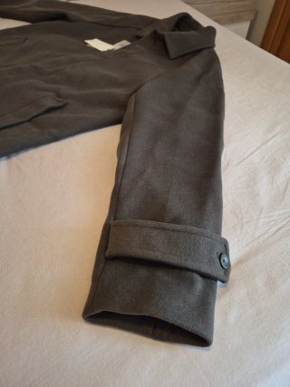 Abrigo Mango XL gris nuevo con etiquetas