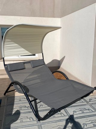 Cama Balancín Exterior Con Parasol NUEVO