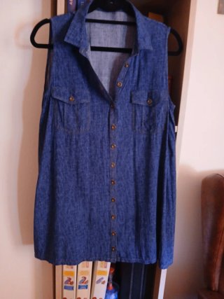 Vestido tejano sin mangas