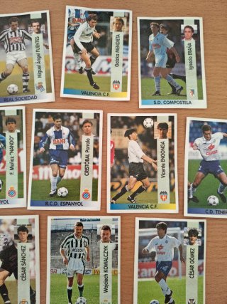 Lote 14 cromos jugadores Panini Liga 96/97