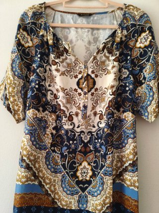 Vestido Viscosa Estampado