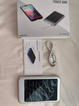 Cargador Solar 4000 mAh Aluminio