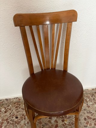 PAREJA DE SILLAS DE MADERA ESTILO THONET VINTAGE
