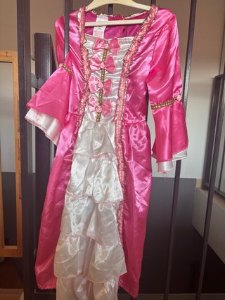 Vestido Princesa Rosa y Blanco