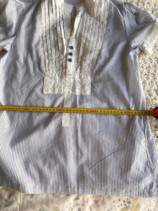 Camisa náutica rayas azules y blancas