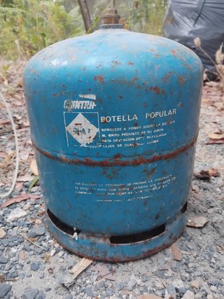 Bombona camping azul pequeña