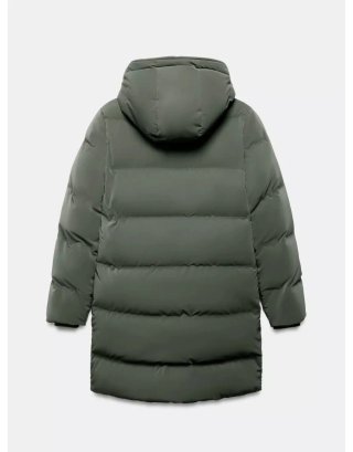 Anorak semilargo tejido engomado windproof