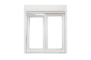 Ventana PVC Oscilobatiente con Persianas 115 x 100