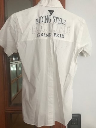 Camisa blanca manga corta Equiline Talla M