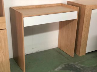 Escritorio Madera Cajón Blanco Moderno