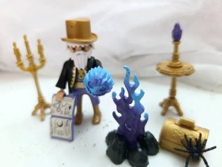 Mago Playmobil con accesorios