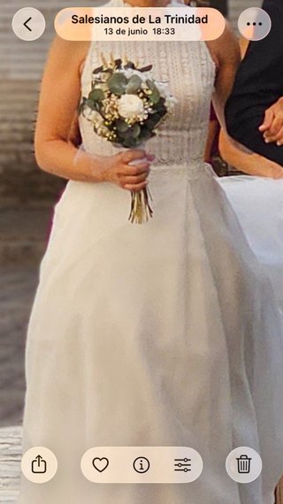 Vestido de Novia Rosa Clará Talla S Mod. Ander