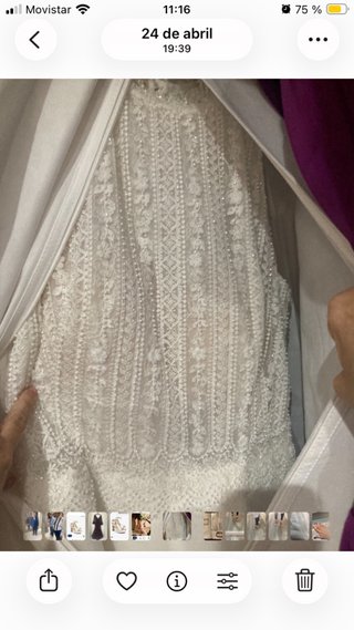 Vestido de Novia Rosa Clará Talla S Mod. Ander