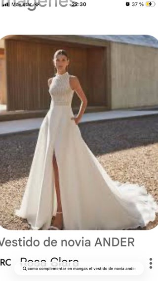 Vestido de Novia Rosa Clará Talla S Mod. Ander