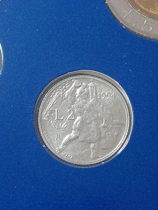 Divisionale San Marino 1994 senza argento