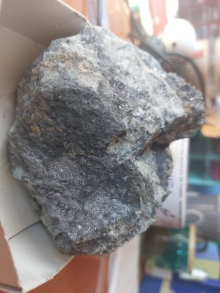 Calcita y Galena Mineral