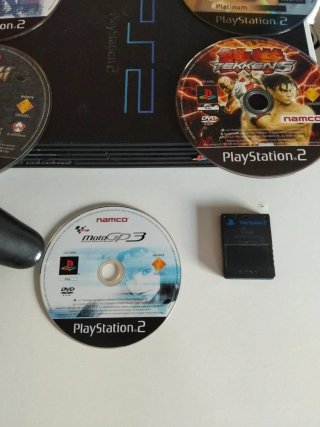 Consola PlayStation 2 Negra + 5 Juegos