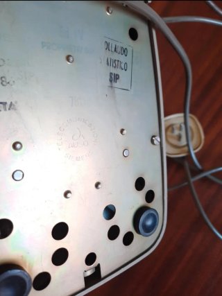 Telefono fisso a disco SIP Italtel grigio