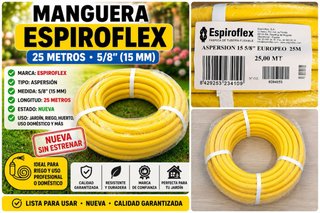 Manguera Espiroflex 25m (5/8) Amarilla