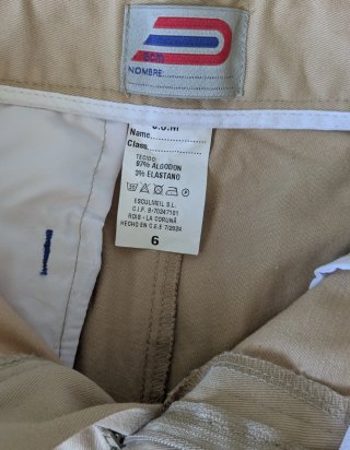Pantalón uniforme Goa San José Atocha. Talla 6