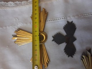 Potencias metálicas para imágenes religiosas