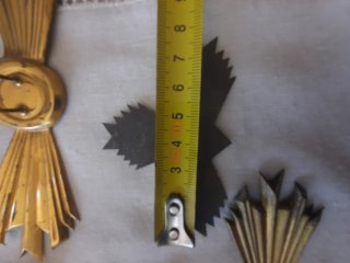Potencias metálicas para imágenes religiosas