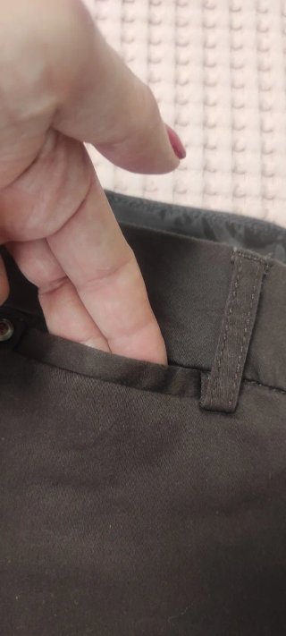Falda Stradivarius Marrón Talla S