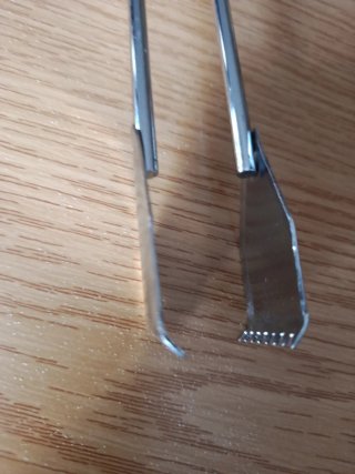 Pinzas para barbacoa de metal