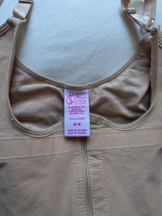 Faja Colombiana Beige Cremallera