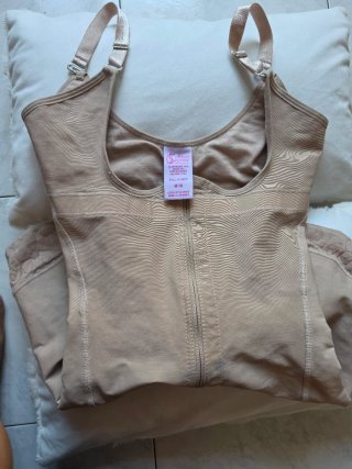 Faja Colombiana Beige Cremallera