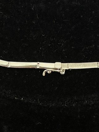 Collar Oro Blanco 18K Diamantes y Gemas Naturales