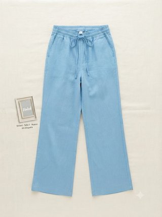Pantalones fluidos azul claro Talla S