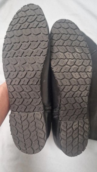 Botas altas caña ancha negras