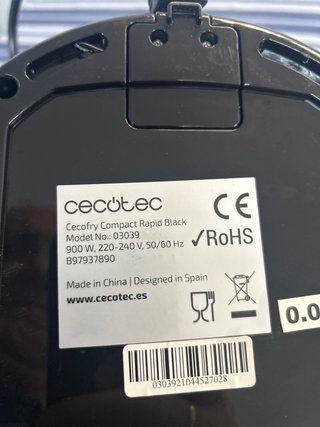 Freidora de aire Cecotec negra
