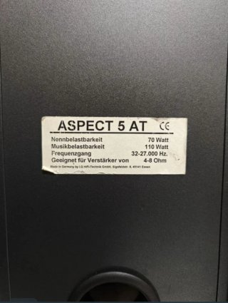 Altavoces IQ ASPECT 5 AT Hi-Fi Negros