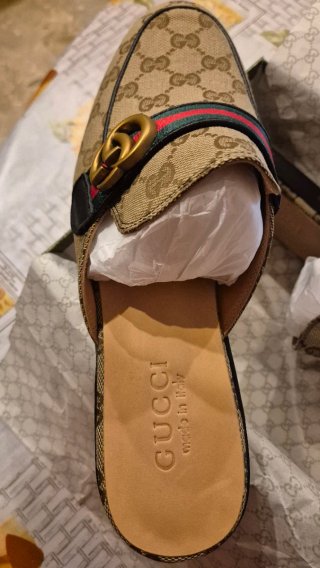 Mocassini Gucci Princetown Beige/Marrone